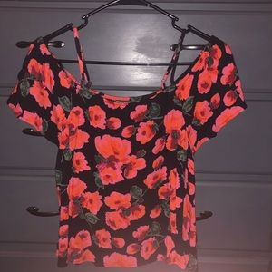 Billabong Off the Shoulder Crop Top